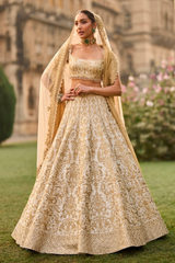 Ivory Gold Lehenga Set