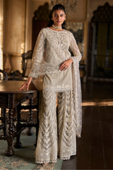 Grey Thread Work Sharara Set
