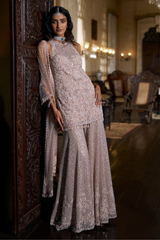 Mauve Sequin Sharara Set