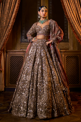 Bronze Lehenga Set