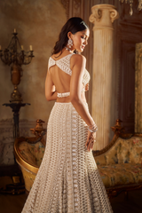 Nude Pearl Skirt Set
