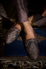 Ash Grey Open Jacket Set