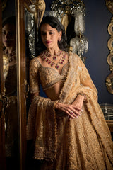 Copper Lehenga Set