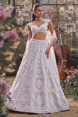 Ice Grey Dori Lehenga Set