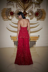 Rakul Preet Singh in Off-Shoulder Red Sharara Set