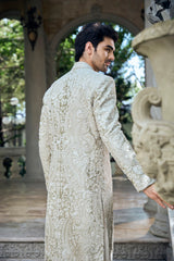 Champagne Paisley Sherwani Set