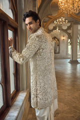 Antique Gold Sherwani Set