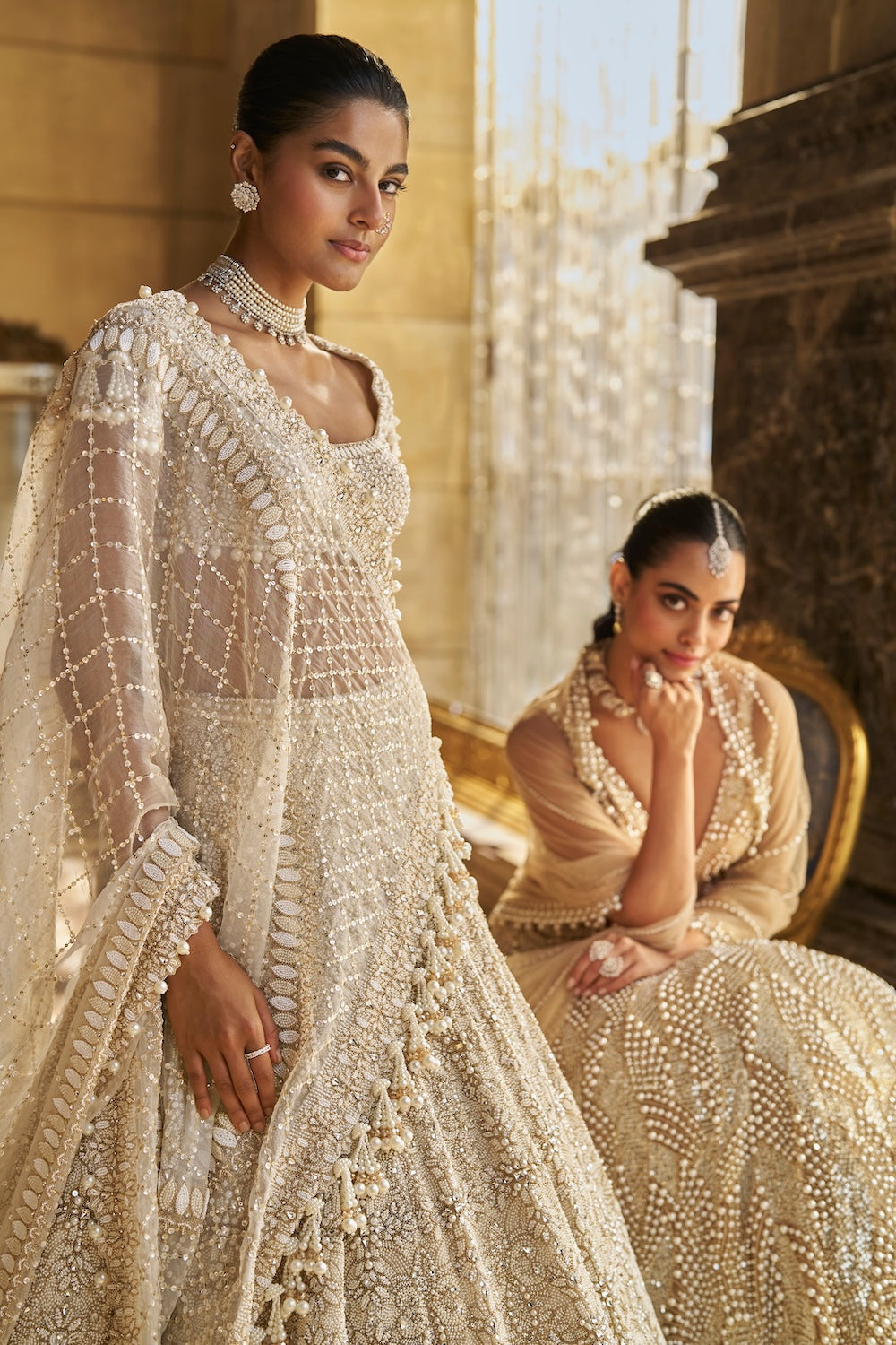Ivory Pearl Lehenga Set