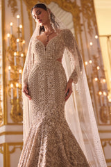 Champagne Sequin Gown