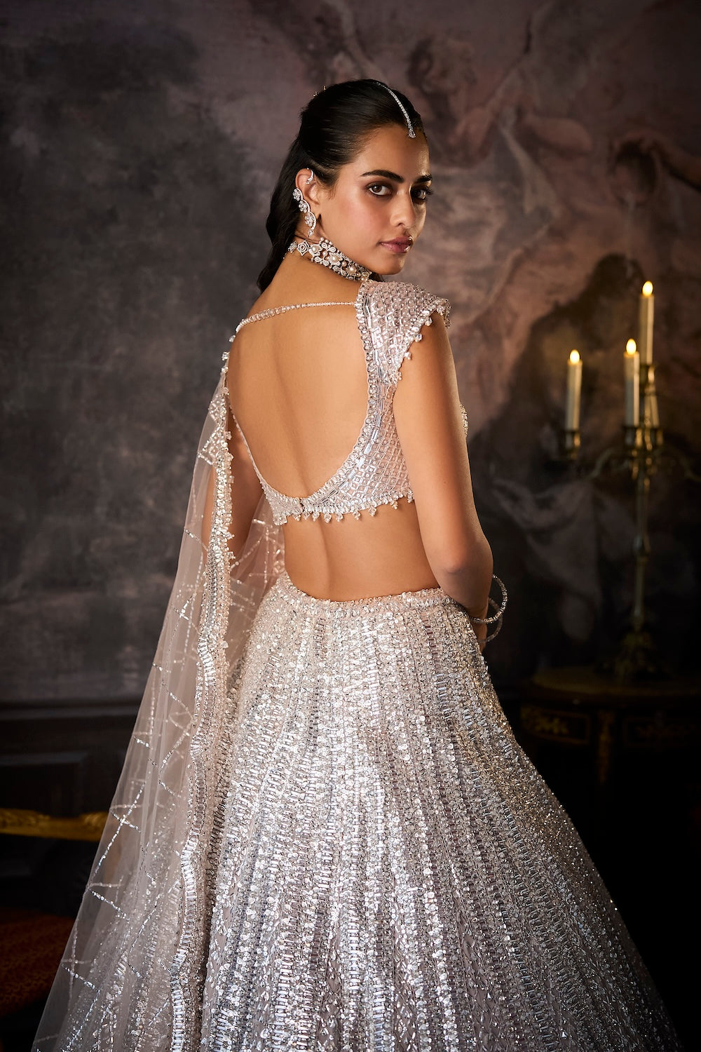 Dusty Mauve Lehenga Set
