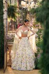 Butter Yellow Sequin Lehenga Set
