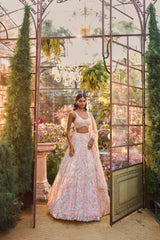 Light Pink Sequin Lehenga Set