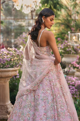 Light Pink Sequin Lehenga Set