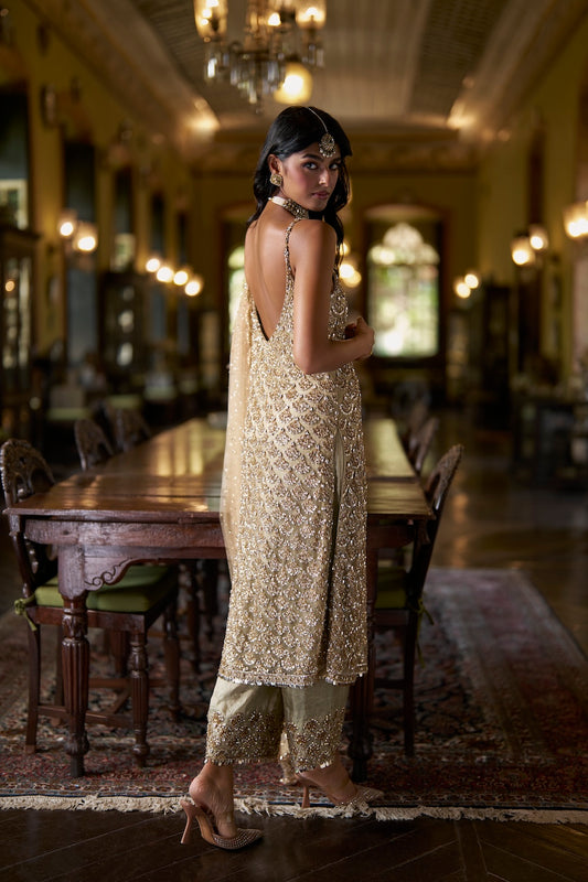 Sage Green Sequin Pant Set