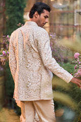 Powder Nude Bandhgala Set