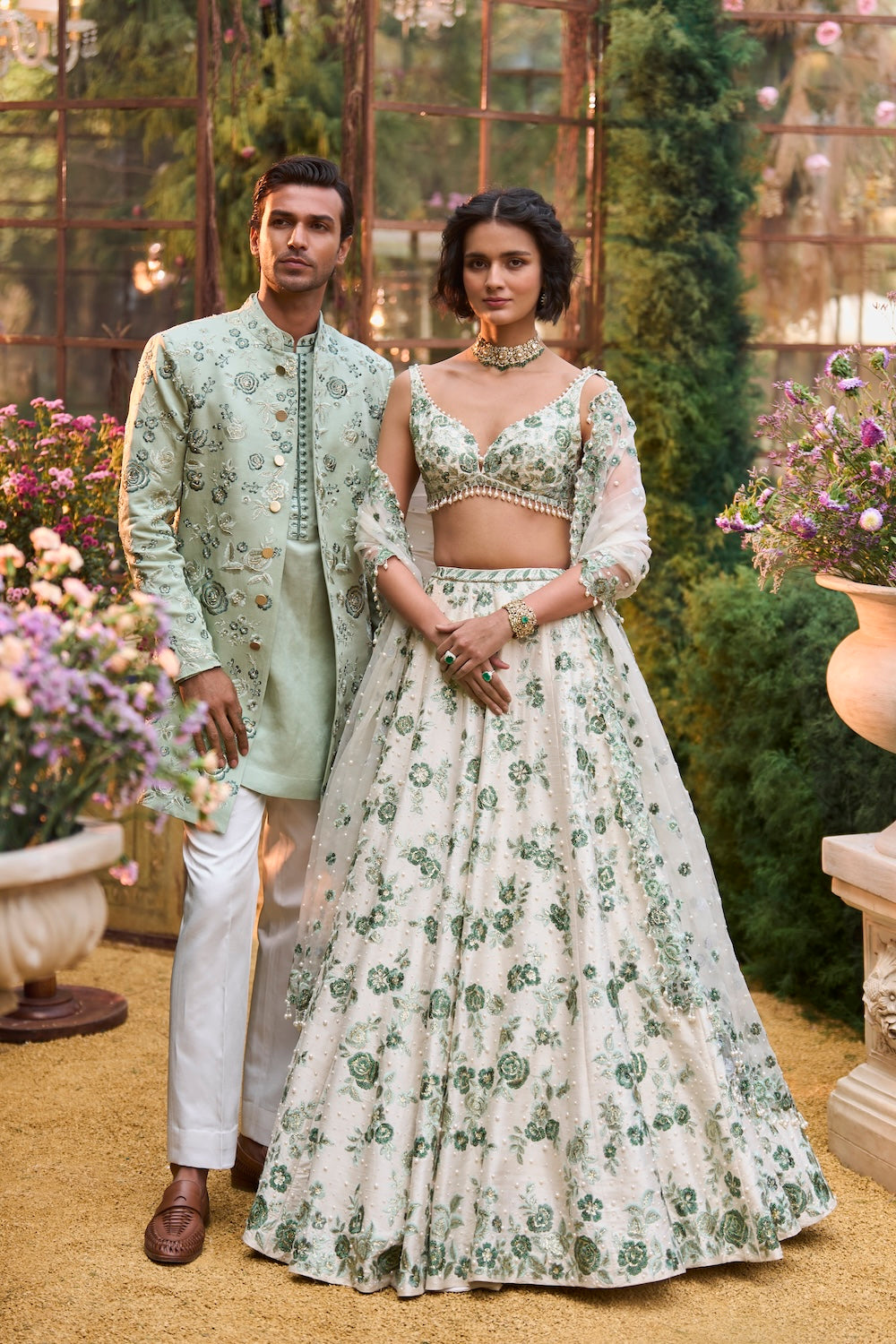 Emerald Sherwani Set