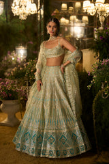 Turquoise Blue Lehenga Set