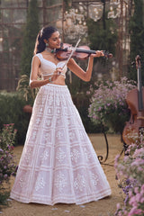 Ice Grey Dori Lehenga Set