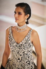 Anaita Shroff Adajania in Black Pearl Sharara Set
