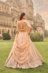 Rose Gold Lehenga Set