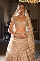 Champagne Pearl Lehenga Set