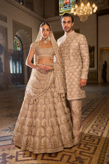 Champagne Pearl Lehenga Set