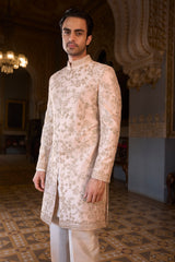 Powder Peach Sherwani Set