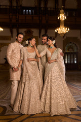 Powder Peach Sherwani Set