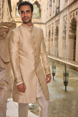 Light Beige Sherwani Set