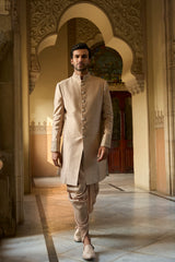 Coffee Gold Sherwani Set