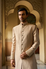 Coffee Gold Sherwani Set