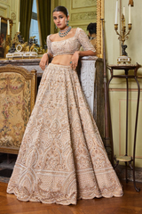 Wheat Pearl Lehenga Set