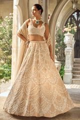 Nude Chandelier Lehenga Set