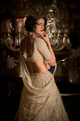 Champagne Pearl Lehenga Set