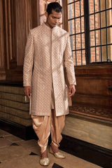Champagne Thread Sequin Sherwani Set
