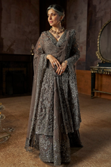 Charcoal Jacket Lehenga Set