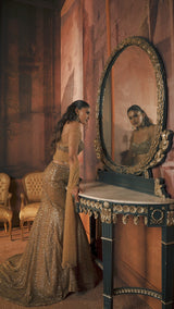 Antique Gold Trail Skirt Set