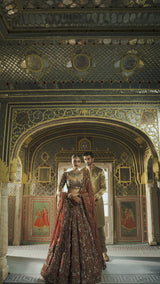 Bronze Gold Lehenga Set