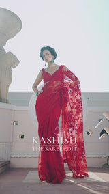 Red Dori Saree