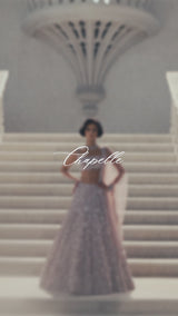 Mauve Sequin Lehenga Set