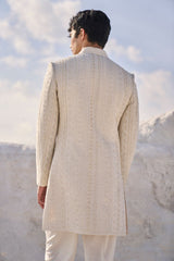 Cream Dori Sherwani Set