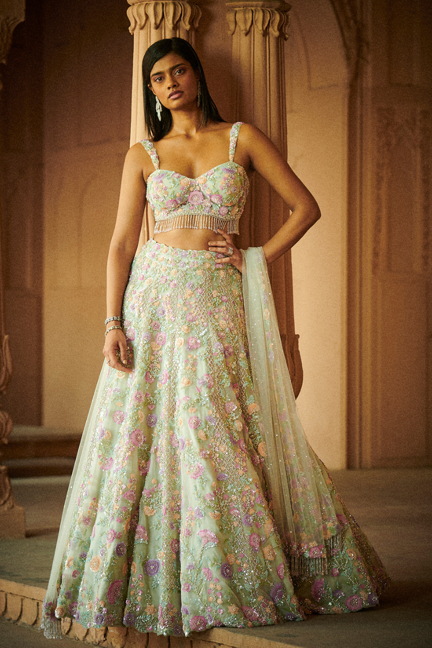 Strapless lehenga outlet