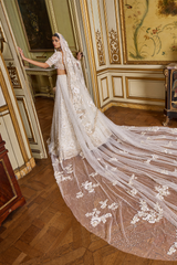 Ivory Gold Three-Dimensional Lehenga Set