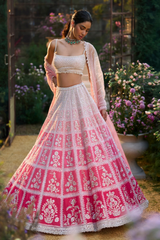 Ombre Pink Lehenga Set
