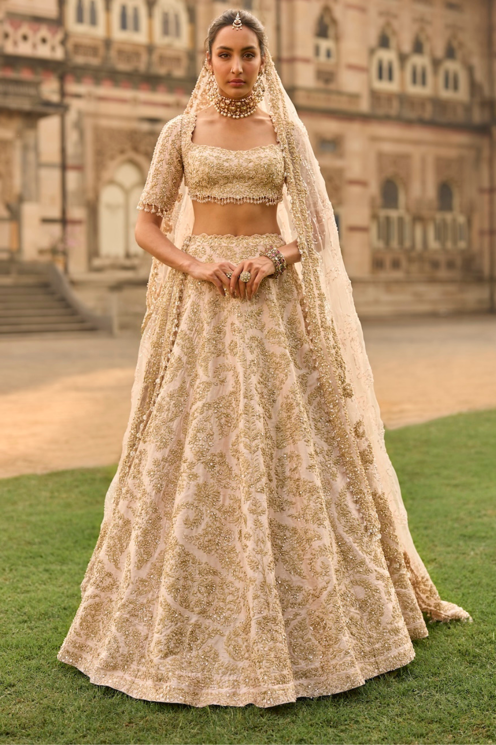sachin and babi light blue dress Pin by Merin Alice George on Lehenga main image 1