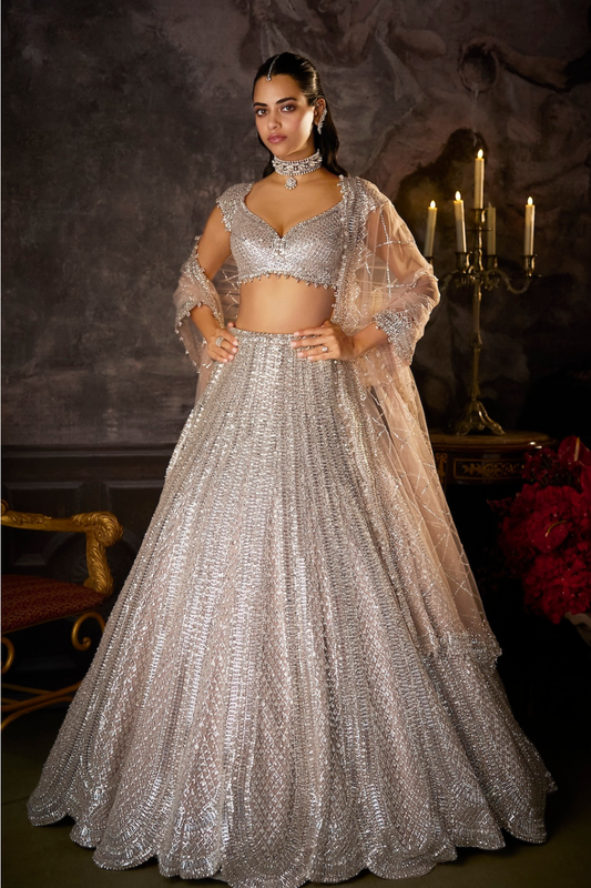 Dusty Mauve Lehenga Set