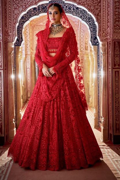 Red Lehenga Set