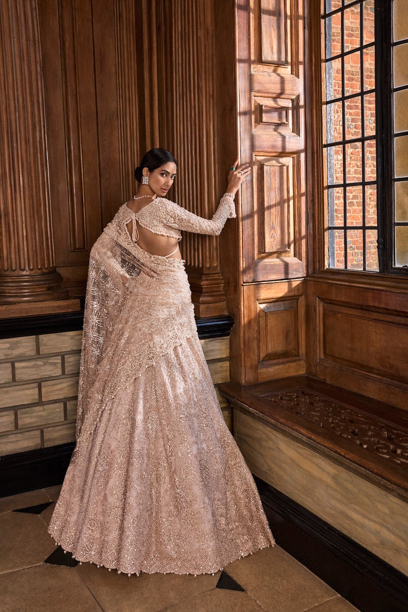 Rose Gold Lehenga Set Seema Gujral Rose Gold Lehenga Set Seema Gujral