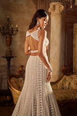 Nude Pearl Skirt Set