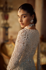 Vinatge Ivory Pearl Lehenga Set